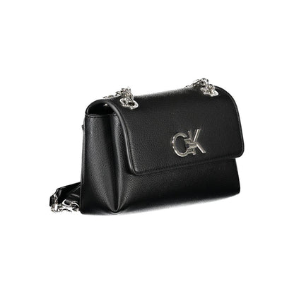 Calvin Klein Damenhandtasche aus Polyethylen, Schwarz