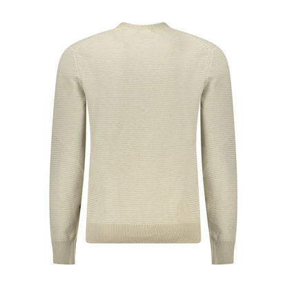 Hugo Boss Beige Cotton Men Sweater
