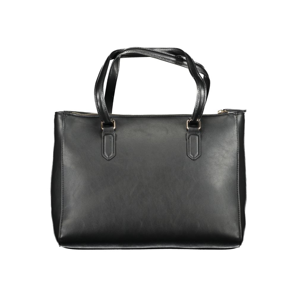 Mario Valentino Schwarze Polyethylen-Damenhandtasche