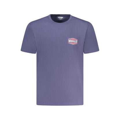 Wrangler – Blaues Baumwoll-T-Shirt