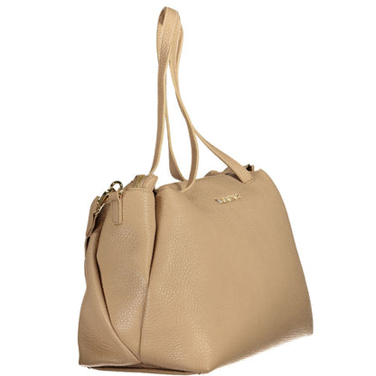 Mario Valentino Beige Polyethylen Damen Handtasche