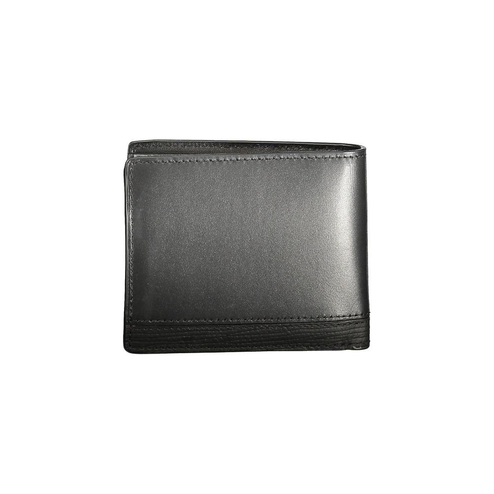 Tommy Hilfiger – Schwarze Lederbrieftasche für Herren