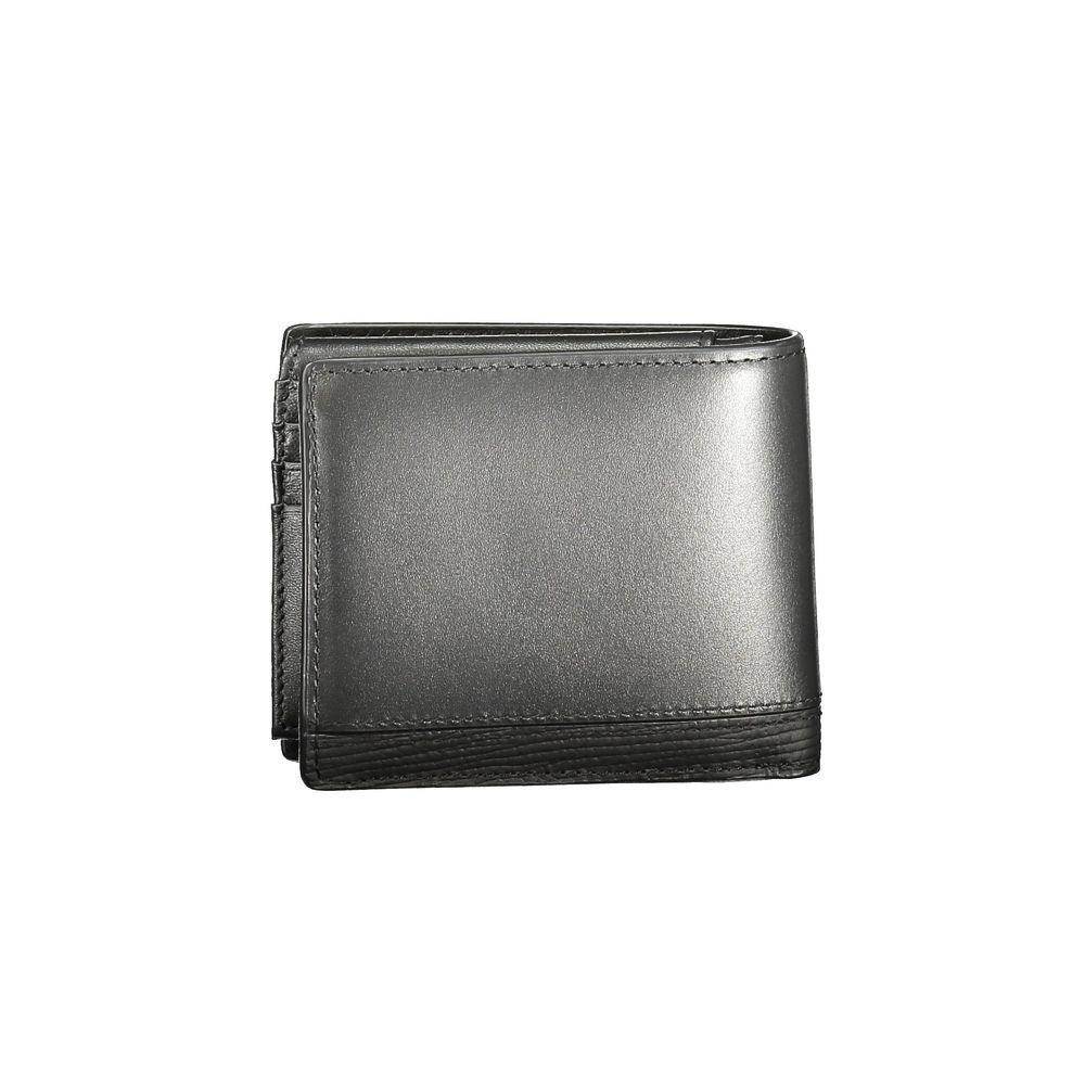 Tommy Hilfiger – Schwarze Lederbrieftasche für Herren