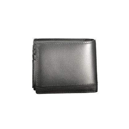 Tommy Hilfiger – Schwarze Lederbrieftasche für Herren