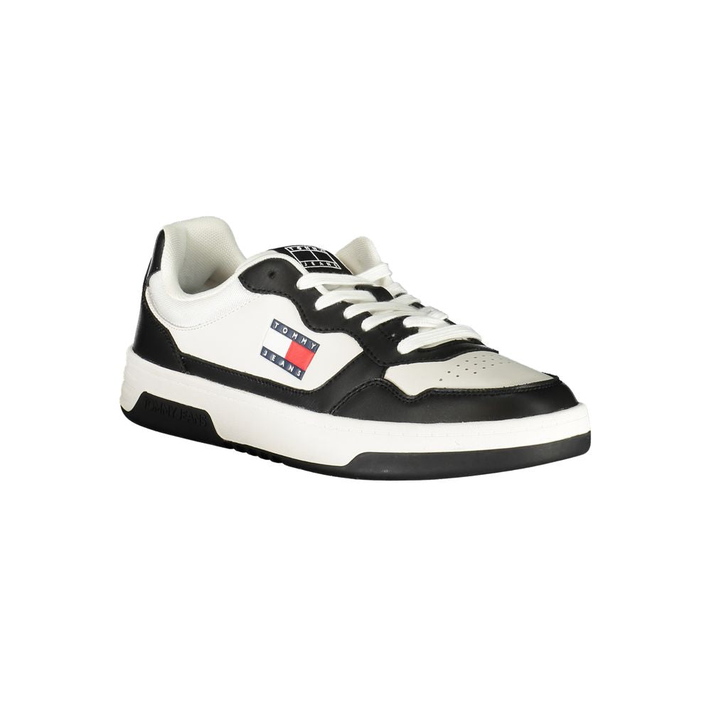 Tommy Hilfiger – Schwarze Leder-Sneaker für Herren