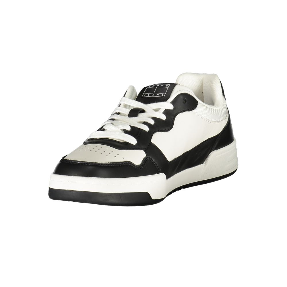 Tommy Hilfiger – Schwarze Leder-Sneaker für Herren