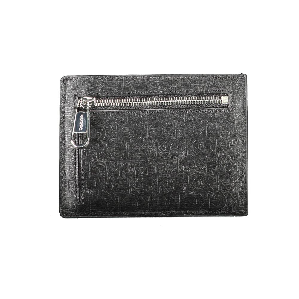 Calvin Klein Herren-Geldbörse aus Polyester, Schwarz