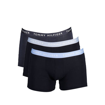 Tommy Hilfiger – Trio-Pack Herren-Boxershorts aus schwarzer Baumwolle
