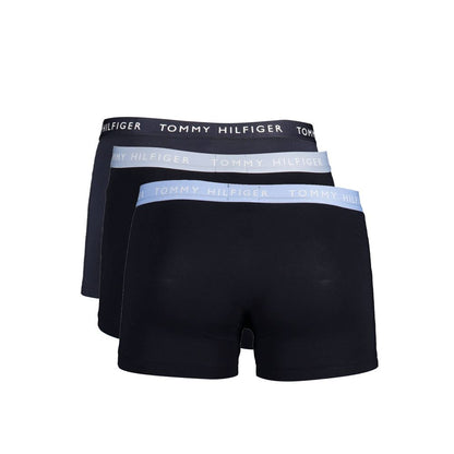 Tommy Hilfiger – Trio-Pack Herren-Boxershorts aus schwarzer Baumwolle