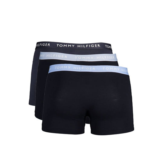 Tommy Hilfiger – Trio-Pack Herren-Boxershorts aus schwarzer Baumwolle