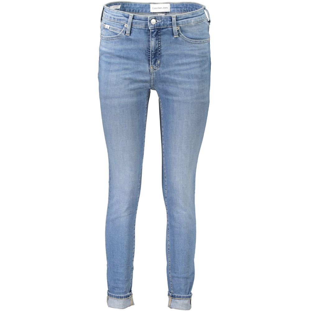 Calvin Klein Blaue Baumwolljeans für Damen