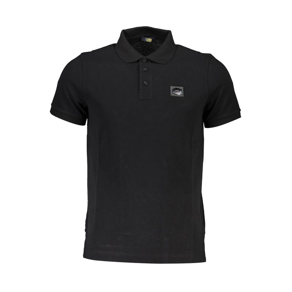 Cavalli Class Poloshirt aus schwarzer Baumwolle für Herren