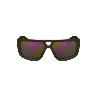 Calvin Klein Grüne Sonnenbrille aus Kunststoff für Herren