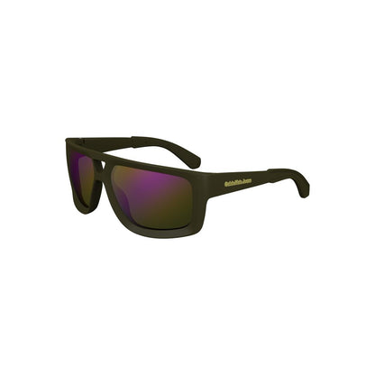 Calvin Klein Grüne Sonnenbrille aus Kunststoff für Herren
