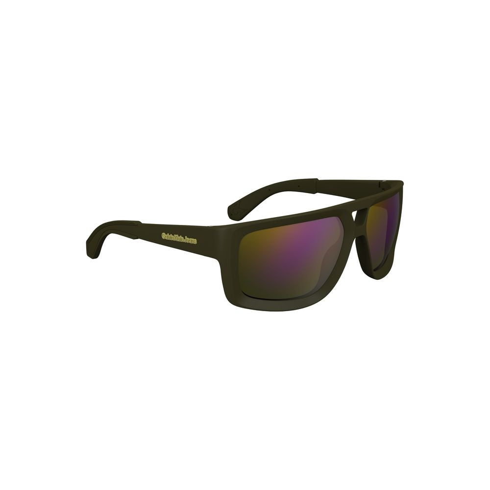 Calvin Klein Grüne Sonnenbrille aus Kunststoff für Herren