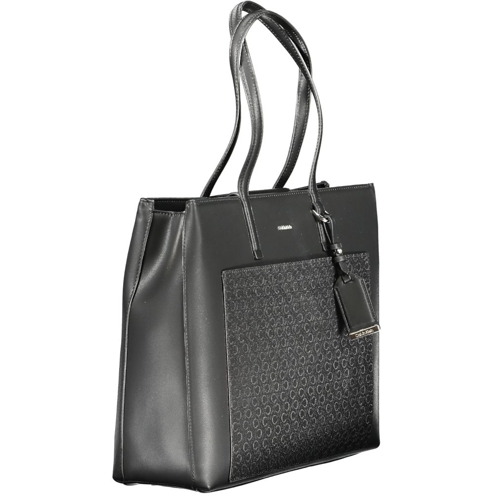 Calvin Klein Damenhandtasche aus schwarzem Polyester
