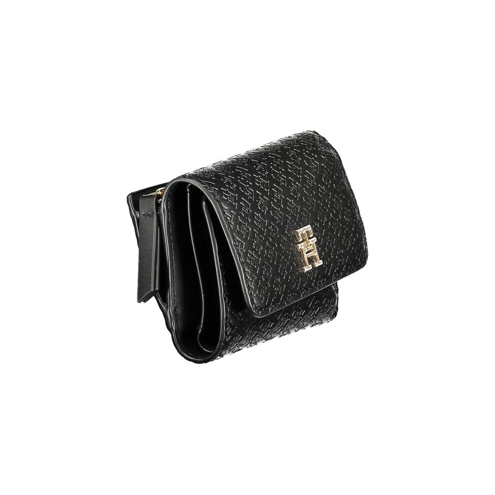 Tommy Hilfiger – Schwarze Polyethylen-Geldbörse für Damen