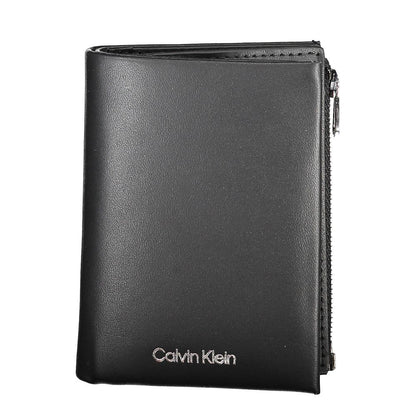 Calvin Klein Herren-Geldbörse aus schwarzem Leder