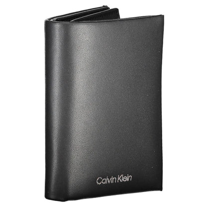 Calvin Klein Herren-Geldbörse aus schwarzem Leder
