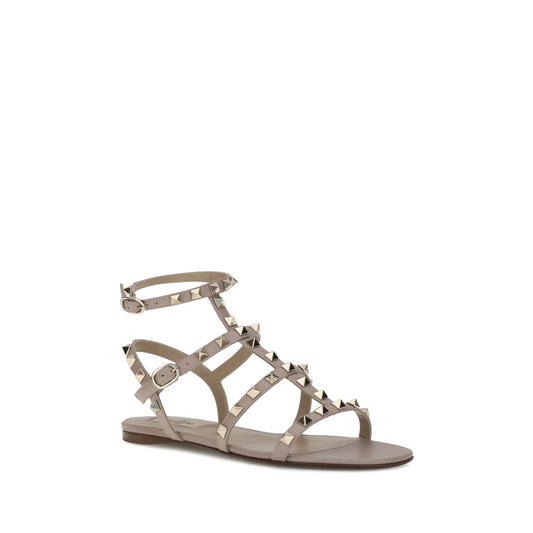 Valentino Garavani Sandalen aus grauem Kalbsleder (Bos Taurus)