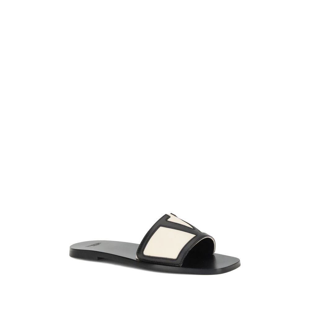 Valentino Garavani Sandalen aus Kalbsleder mit Bos Taurus-Prägung in Multicolor