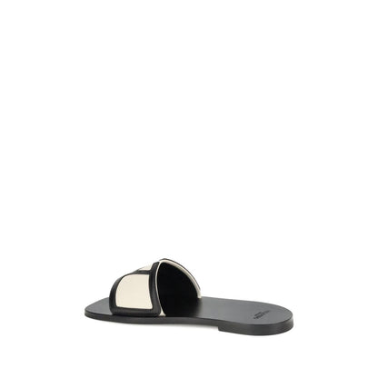 Valentino Garavani Sandalen aus Kalbsleder mit Bos Taurus-Prägung in Multicolor