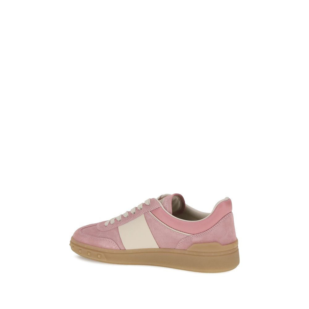 Valentino Garavani Mehrfarbige Kalbsleder-Sneaker Bos Taurus mit niedrigem Schaft