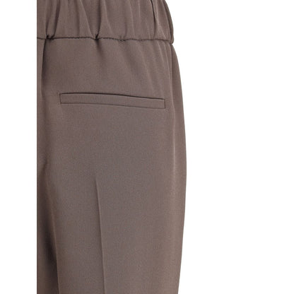 Brunello Cucinelli Graue Freizeithose aus Acetat