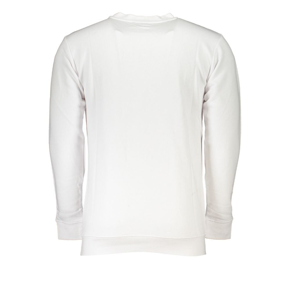 Cavalli Class Weißer Baumwollpullover für Herren
