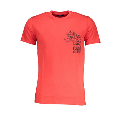 Rotes Baumwoll-T-Shirt der Cavalli-Klasse