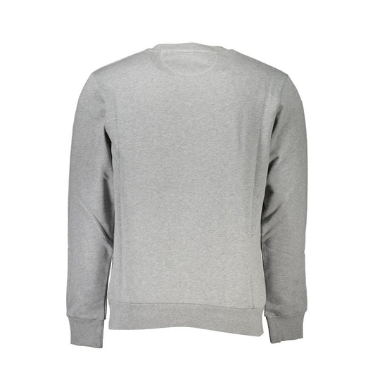 La Martina Gray Cotton Men Sweatshirt