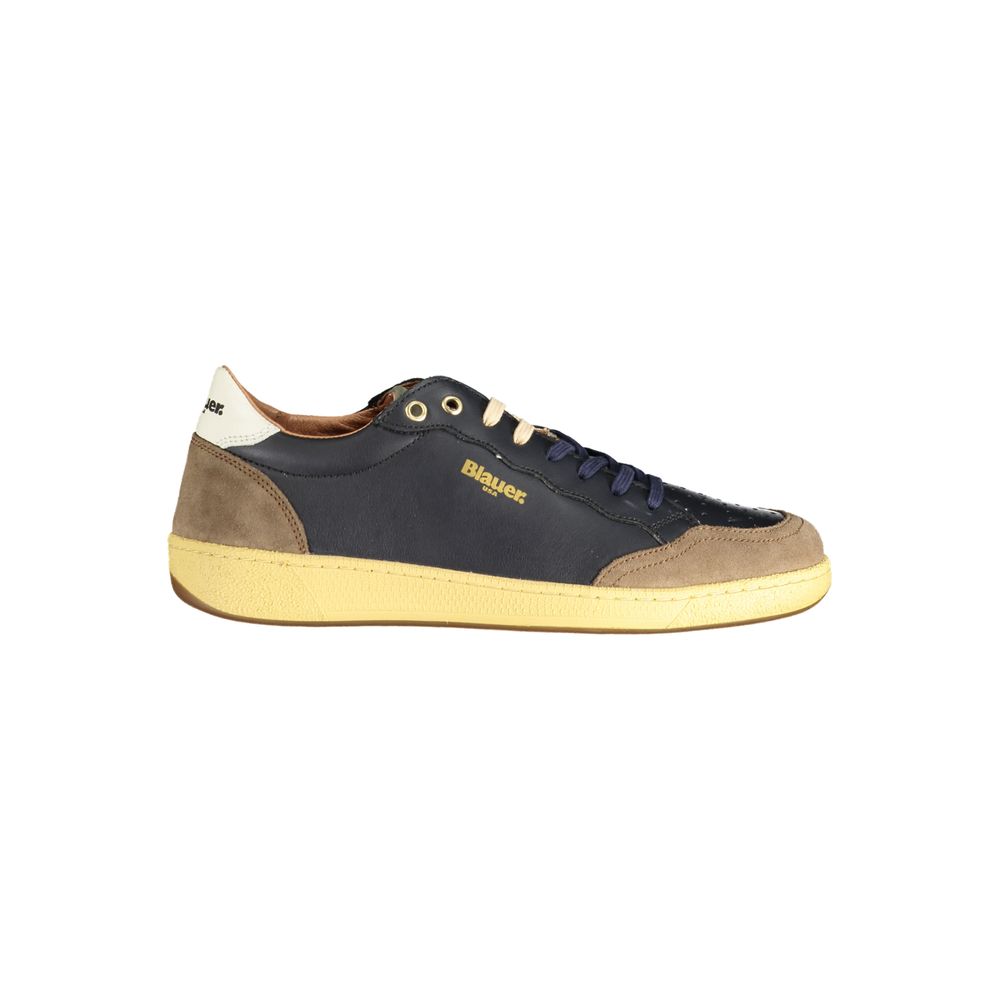 Blauer brauner Polyester-Sneaker