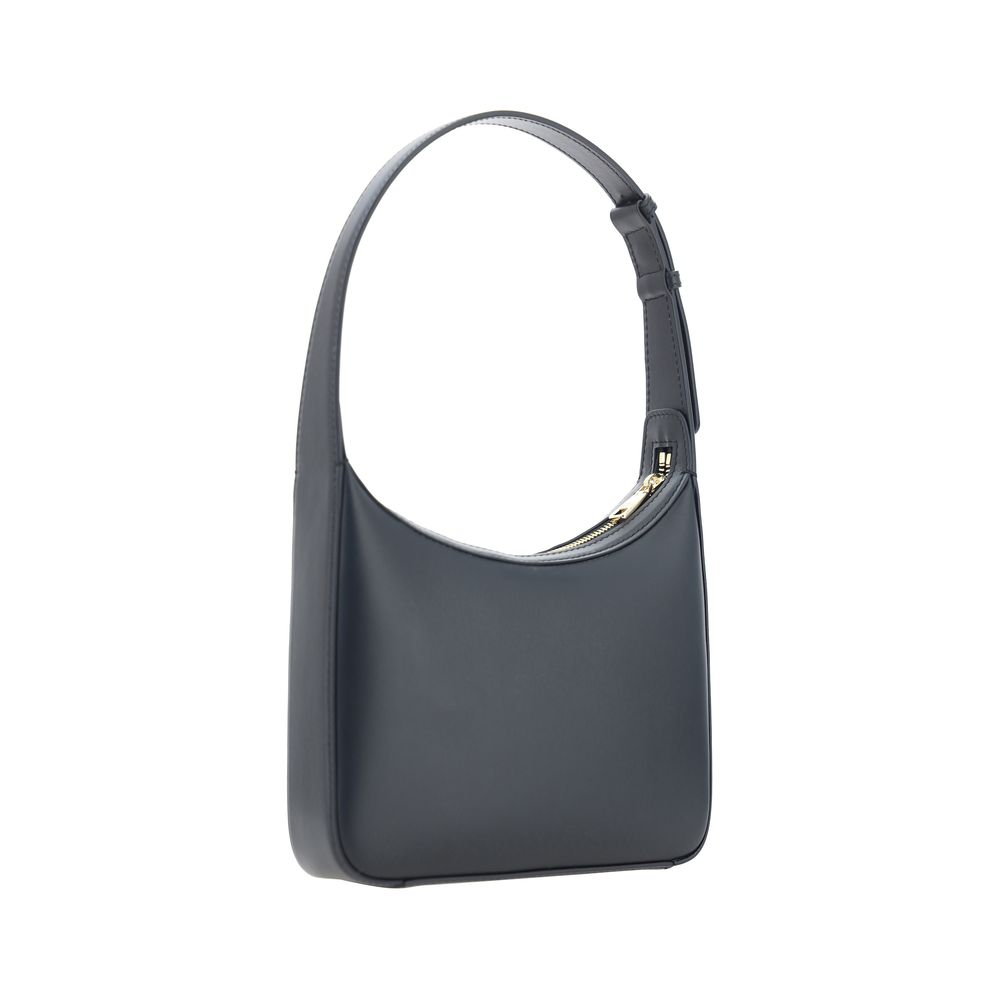Dolce &amp; Gabbana Schultertasche aus schwarzem Kalbsleder (Bos Taurus)
