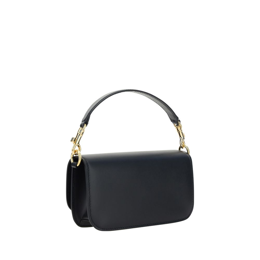Dolce &amp; Gabbana Handtasche aus schwarzem Kalbsleder (Bos Taurus)
