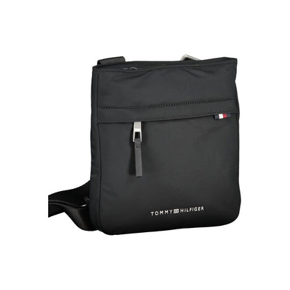 Tommy Hilfiger – Schwarze Polyester-Umhängetasche