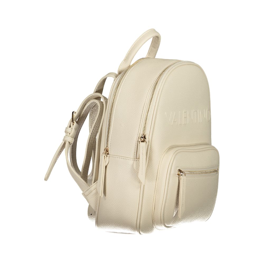 Mario Valentino – Beigefarbener Polyethylen-Rucksack