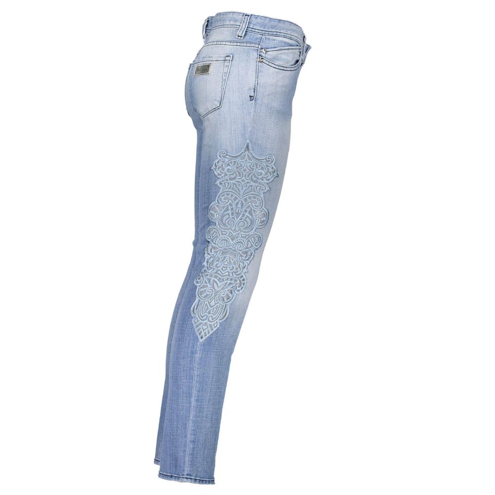 Just Cavalli Blaue Baumwolljeans für Damen