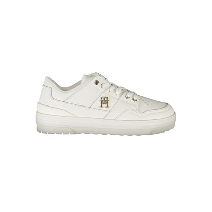 Tommy Hilfiger – Weiße Leder-Sneaker für Damen
