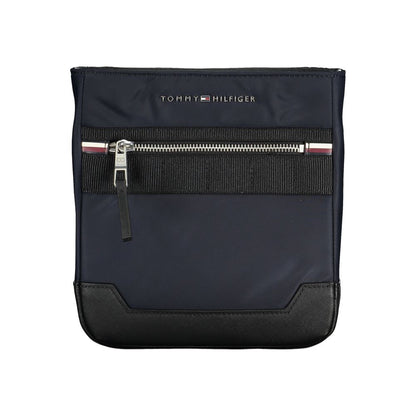 Tommy Hilfiger – Elegante blaue Schultertasche mit kontrastierenden Details