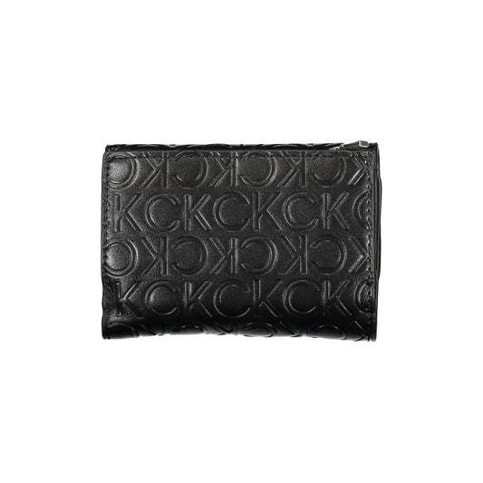 Calvin Klein – Elegante schwarze Geldbörse mit zwei Fächern