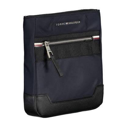 Tommy Hilfiger – Elegante blaue Schultertasche mit kontrastierenden Details