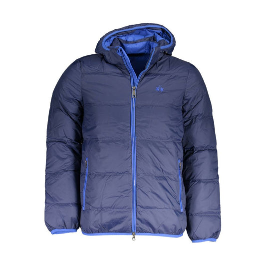 La Martina Blaue Polyamid-Herrenjacke