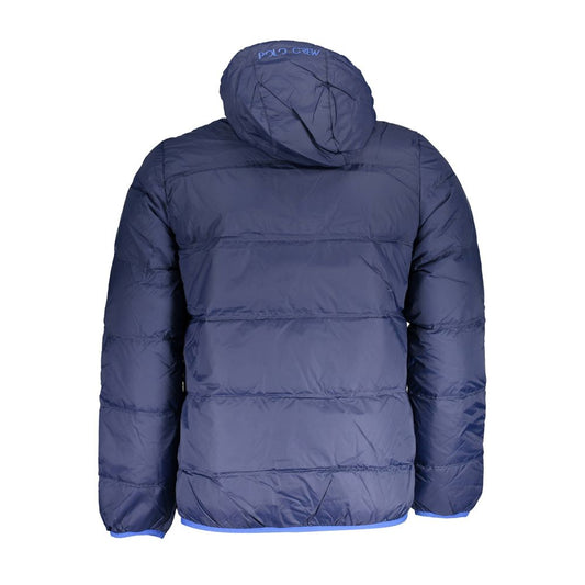 La Martina Blaue Polyamid-Herrenjacke