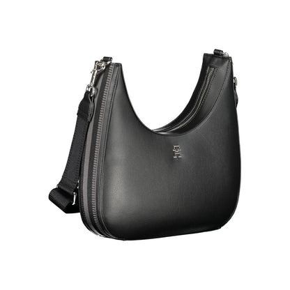 Tommy Hilfiger – Schwarze Polyester-Handtasche