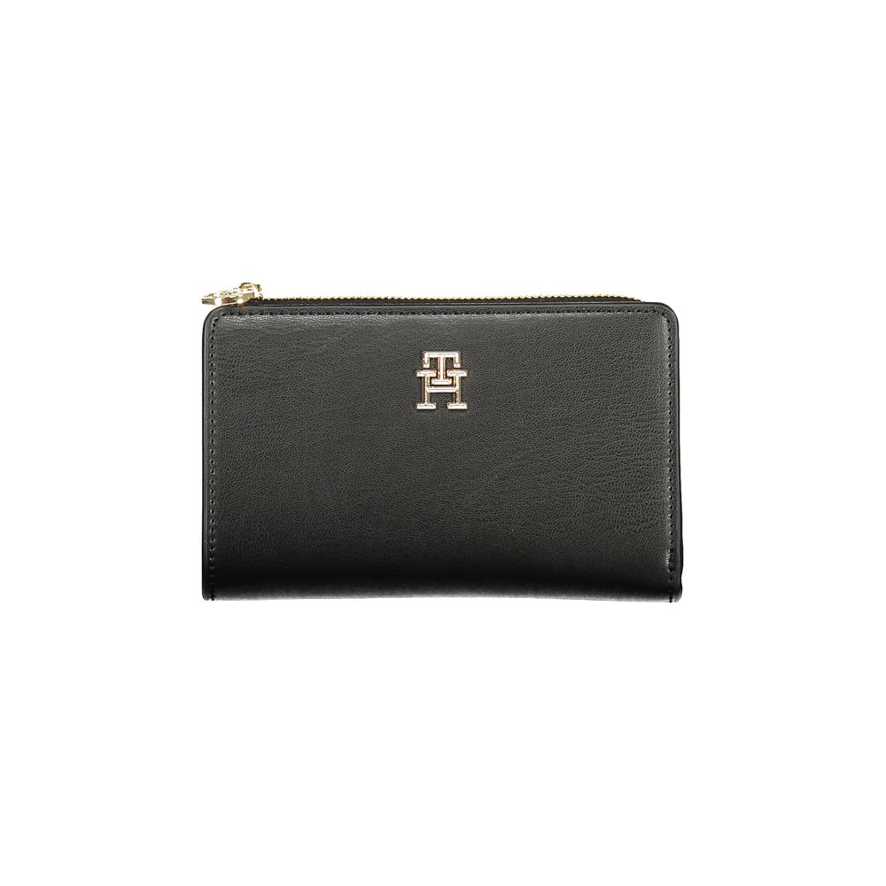 Tommy Hilfiger – Schwarze Polyethylen-Geldbörse für Damen