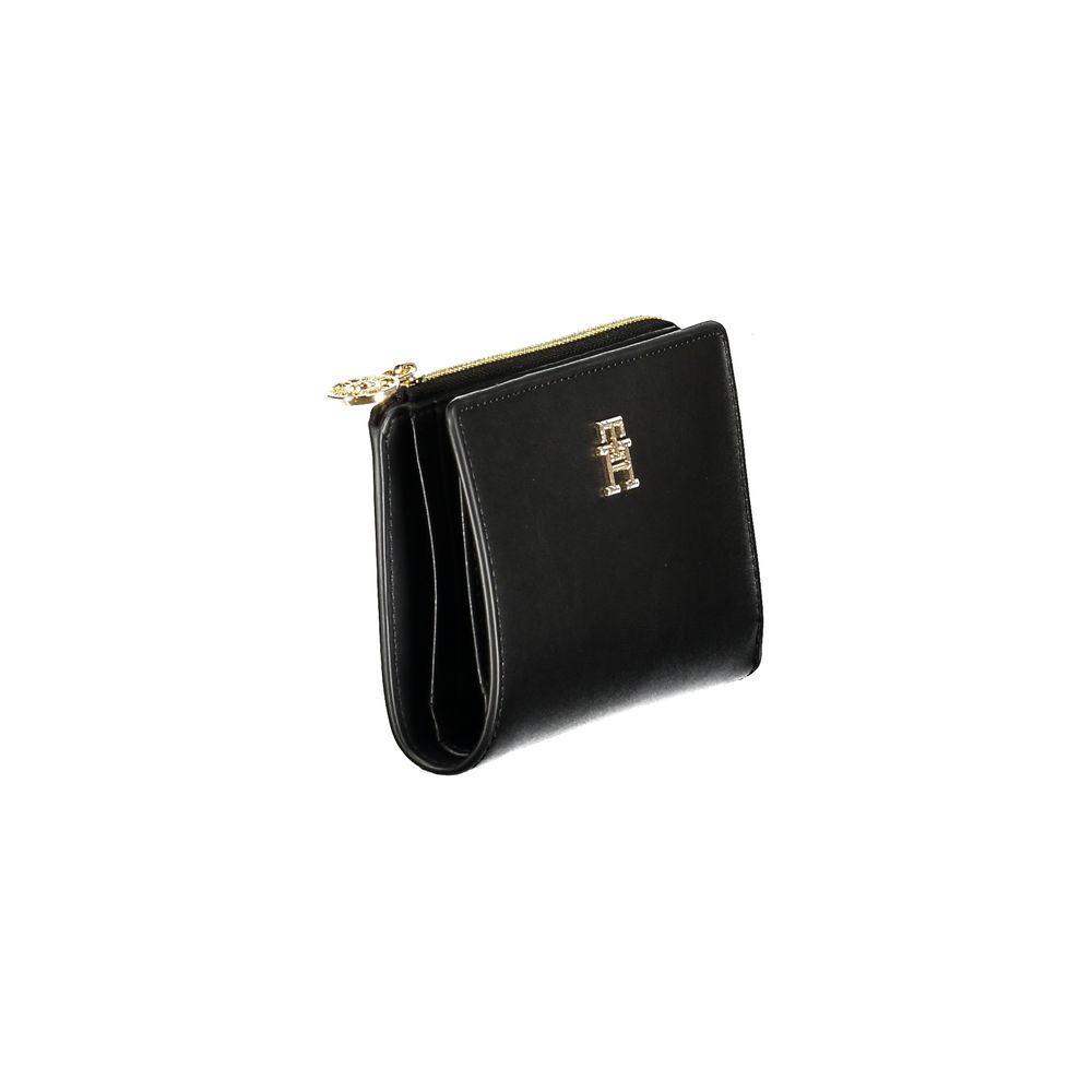 Tommy Hilfiger – Schwarze Polyethylen-Geldbörse für Damen