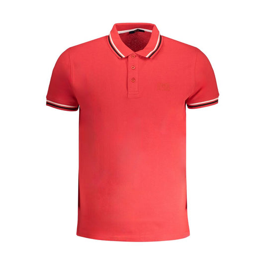 Rotes Poloshirt aus Baumwolle der Cavalli Class