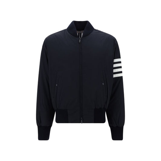 Thom Browne Bomberjacke aus blauem Polyester