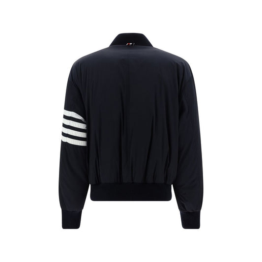 Thom Browne Bomberjacke aus blauem Polyester