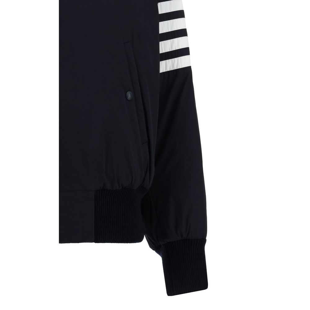 Thom Browne Bomberjacke aus blauem Polyester